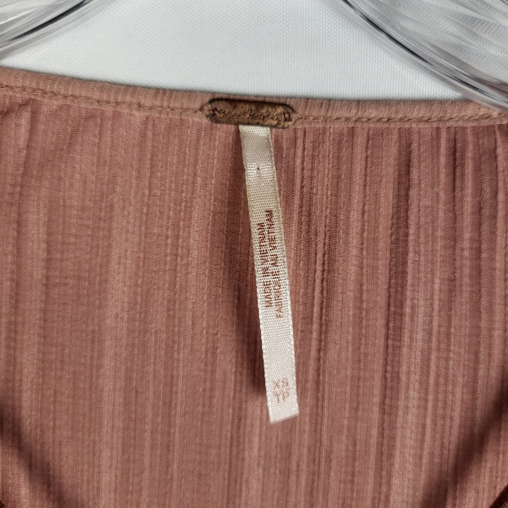 Free People Can't Help It Pleated Swing Dress Size XS Dusty Rose Tassels Flare - Picture 8 of 14